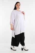  AKH Fashion Bigshirt in kastiger Form, aus Viskose, 1274.06925, Weiß, Schick, Modern, Bequem