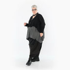 AKH Premium Jacke in kastiger Form, aus Baumwolle, P1002.2540, Schwarz, Ausgefallen