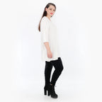  Geraffte Leggings von AKH Fashion aus Viskose, 1233.06580, Schwarz, Schick, Modern, Bequem