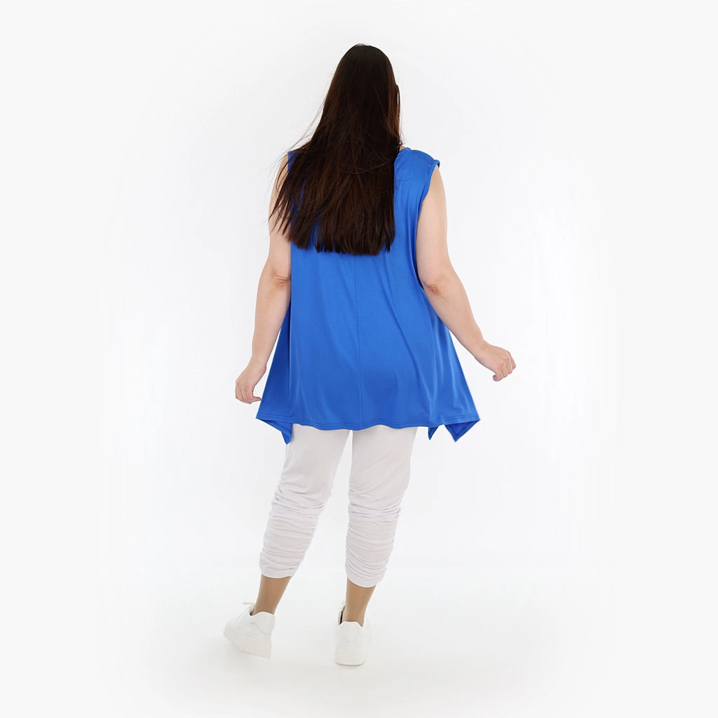  A-Form Top von AKH Fashion aus Viskose, 1233.03071, Blau, Schick, Modern, Bequem