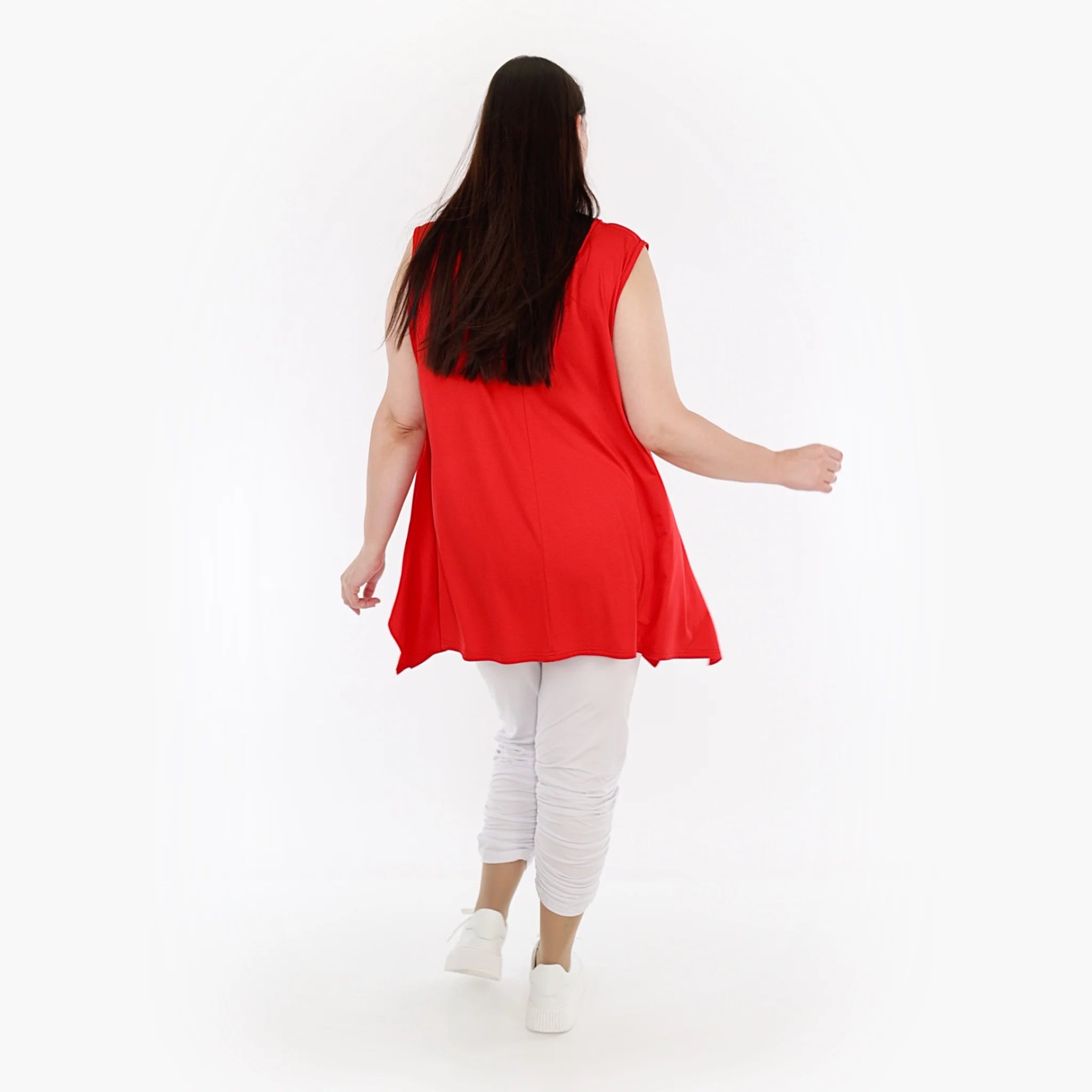  A-Form Top von AKH Fashion aus Viskose, 1233.03071, Rot, Schick, Modern, Bequem