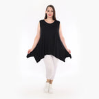  A-Form Top von AKH Fashion aus Viskose, 1233.03071, Schwarz, Schick, Modern, Bequem