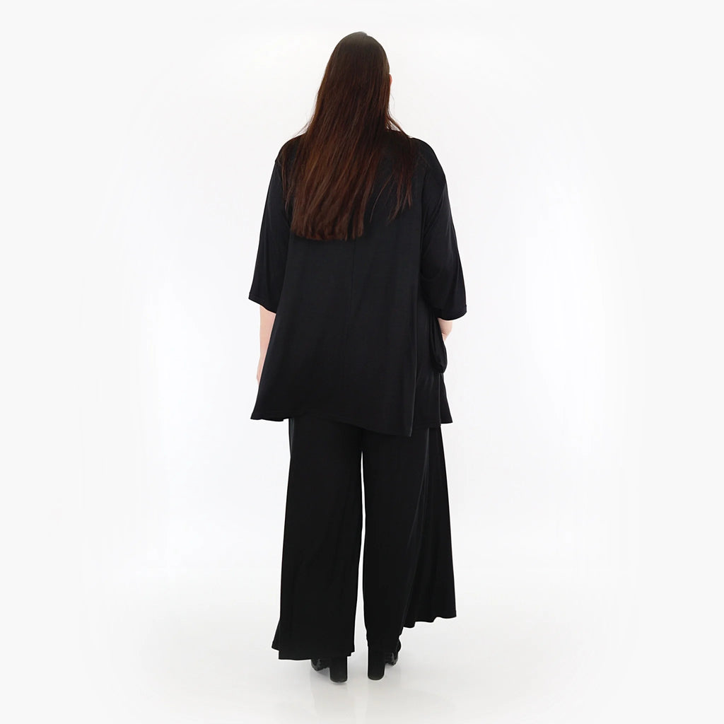  AKH Fashion Hose in gerader Form, aus Viskose, 1233.06946, Schwarz, Schick, Modern, Bequem