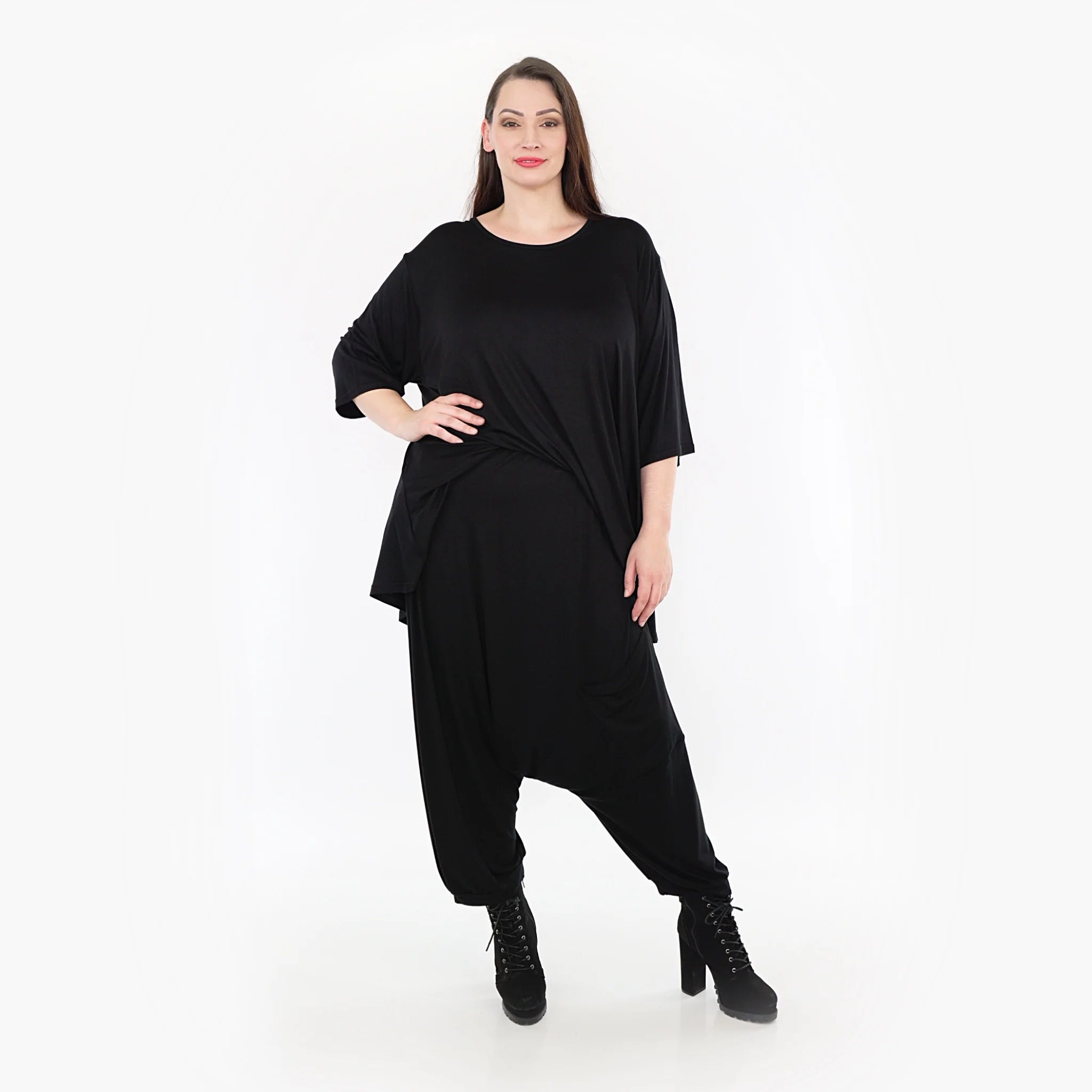  Haremshose von AKH Fashion aus Viskose, 1233.06950, Schwarz, Schick, Modern, Bequem