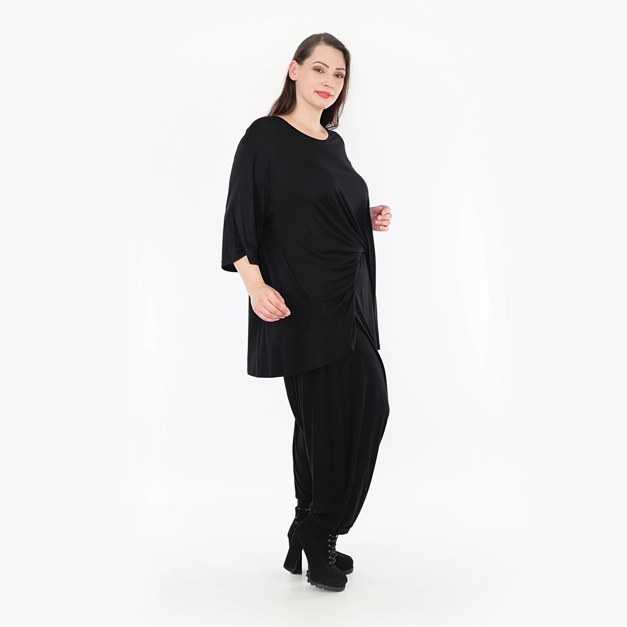  Haremshose von AKH Fashion aus Viskose, 1233.06950, Schwarz, Schick, Modern, Bequem