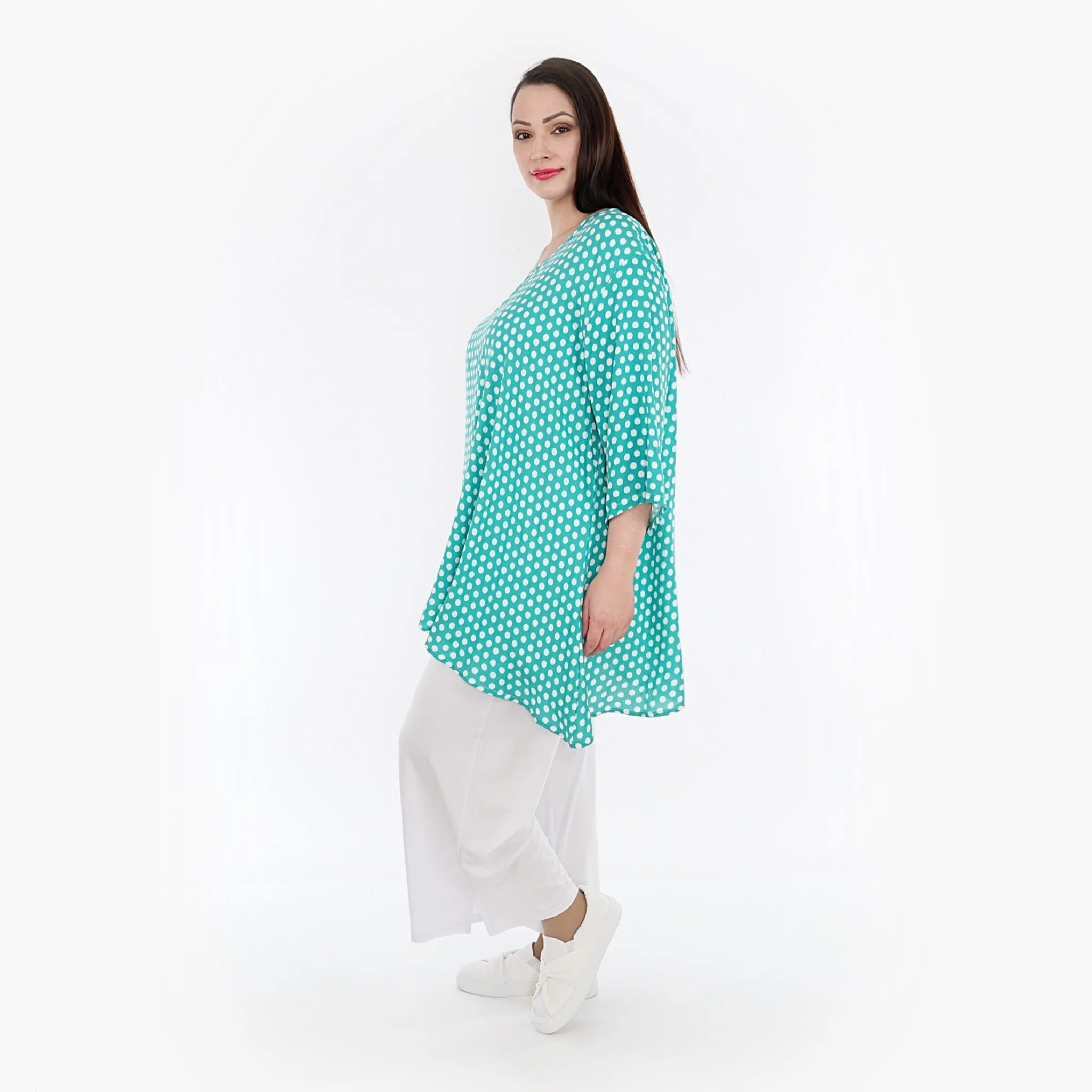 A-Form Shirt von AKH Fashion aus Viskose, ausgefallene, zeitlose Lagenlook Mode