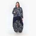  AKH Fashion Jacke in kastiger Form, aus Viskose, 1318.06929, Marine-Hellblau, Schick