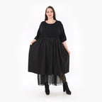  Ballonkleid von AKH Fashion aus Baumwolle, 1326.06967, Schwarz, Schick, Modern, Bequem