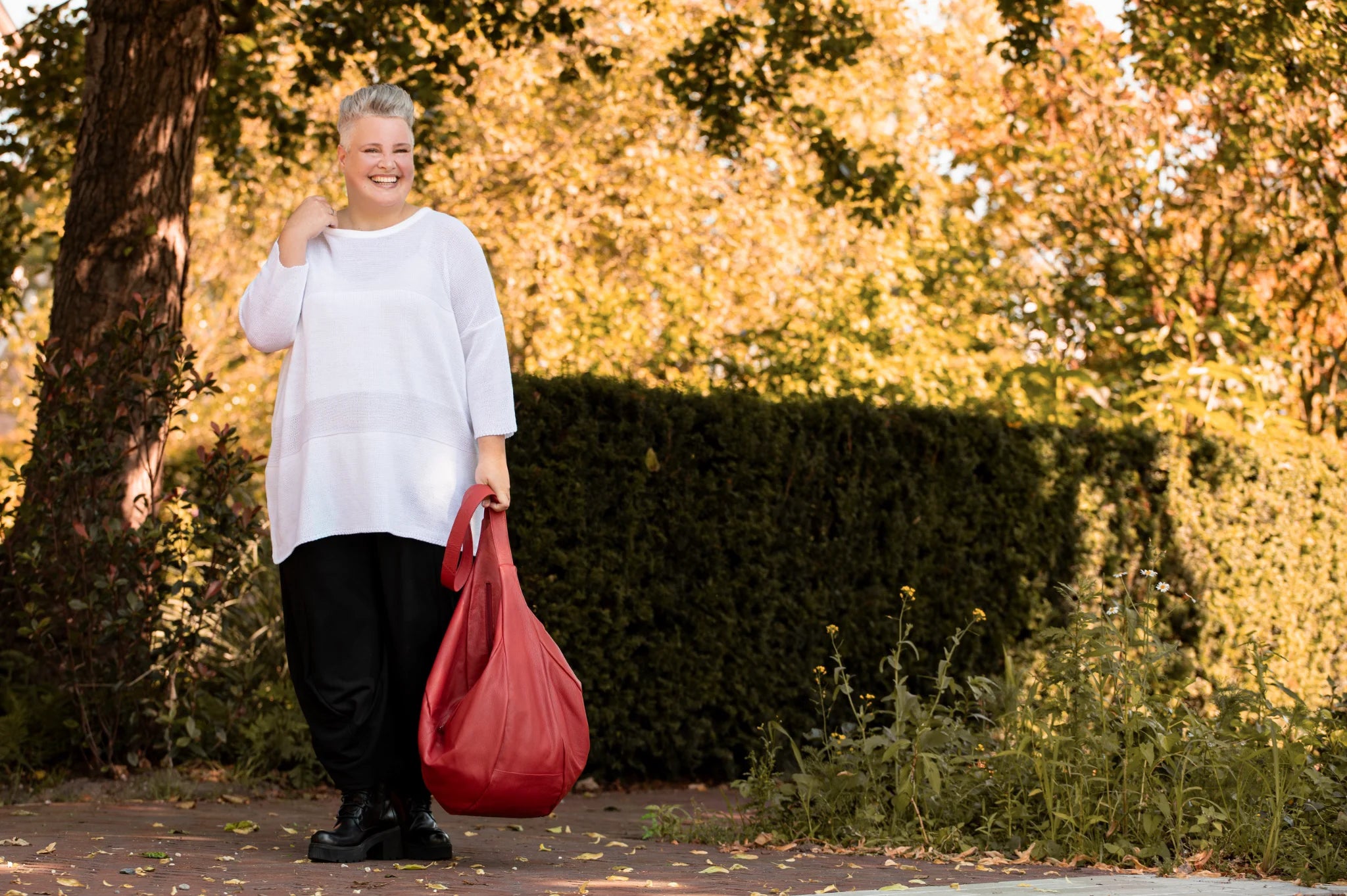  AKH Fashion Bigshirt in kastiger Form, aus Baumwolle, 1338.02417, Weiß, Schick, Modern