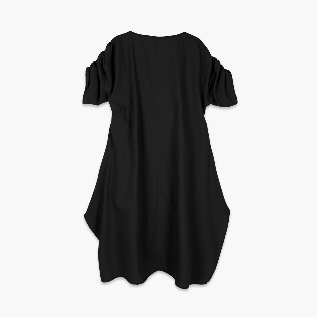  Ballonkleid von CN-G aus Baumwolle, 1550, Schwarz, Schick, Modern, Bequem