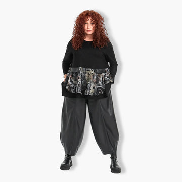  Ballonhose von Do Your Best aus Viskose, D780, Schwarz, Schick, Modern, Bequem