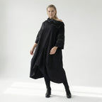  A-Form Kleid von H4 Fashion aus Polyamid, 8024, Schwarz, Ausgefallen, Zeitlos, Schick