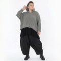 AKH Premium Bigshirt in kastiger Form, aus Baumwolle, P1032.2601, Grau, Ausgefallen, Zeitlos