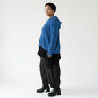 AKH Premium Bigshirt in kastiger Form, aus Baumwolle, P1032.2601, JeansBlau, Ausgefallen