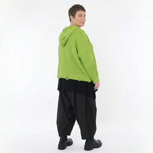 AKH Premium Bigshirt in kastiger Form, aus Baumwolle, P1032.2601, NeonGrün, Ausgefallen