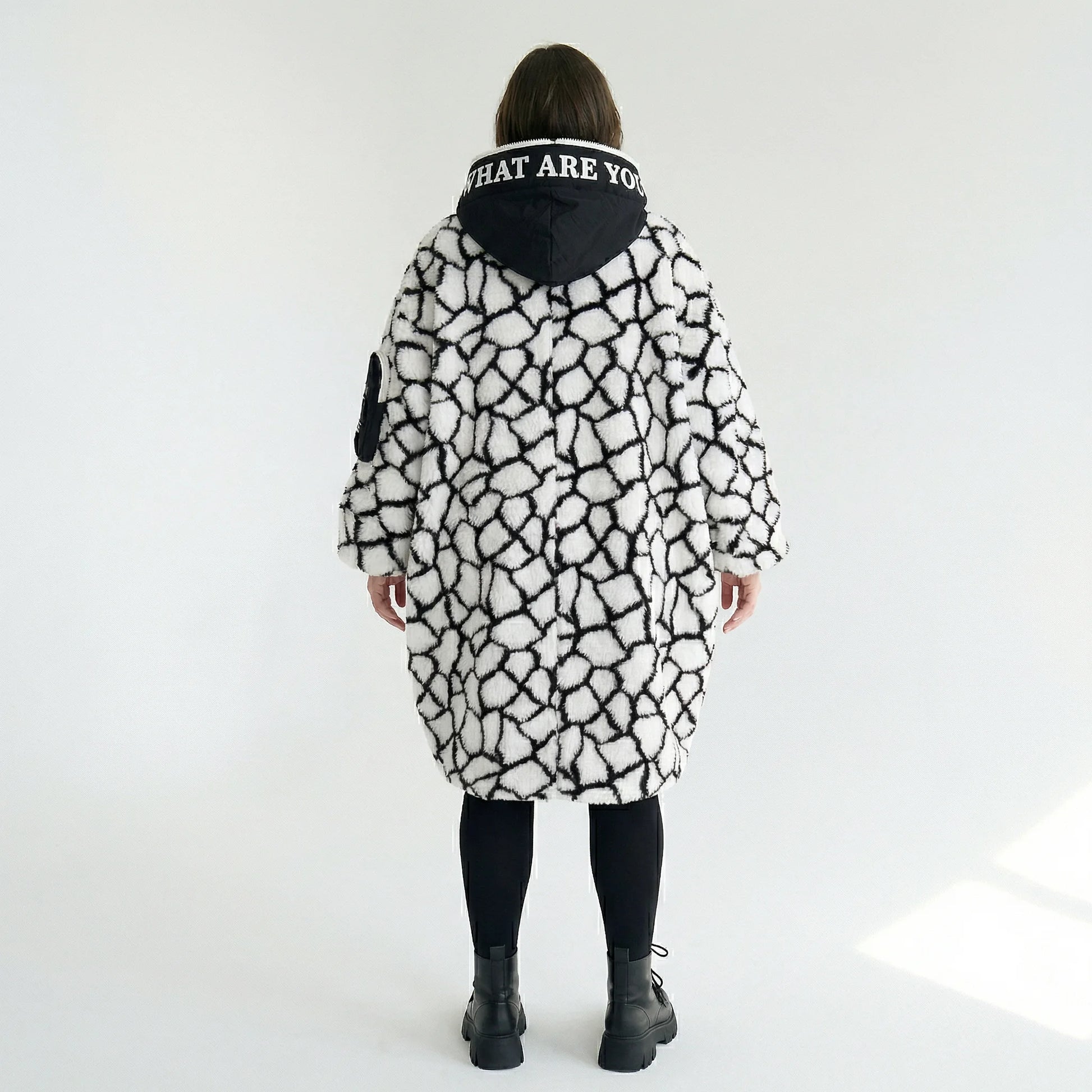  Ballon Jacke von H4 Fashion aus Polyamid, 2366, Weiß, Animal, Ausgefallen, Zeitlos, Schick