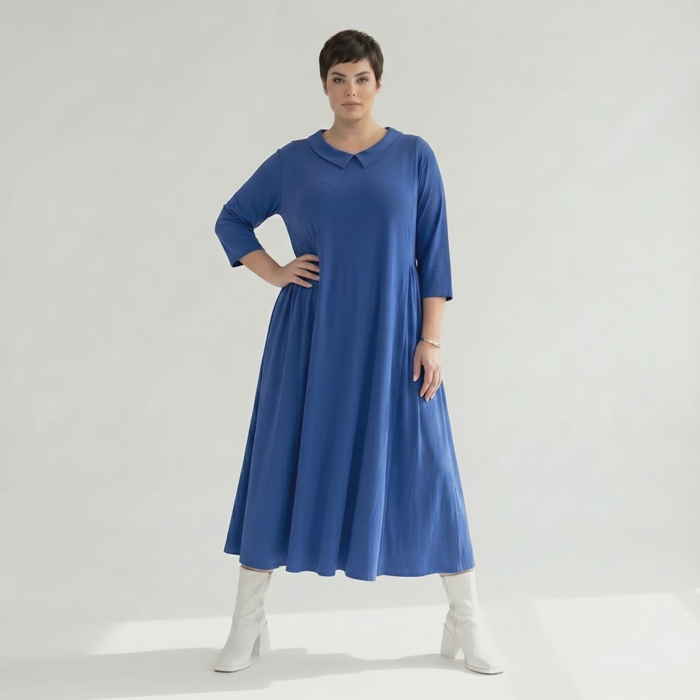 Ballonkleid von AKH Fashion aus Materialmix, ausgefallene, zeitlose Lagenlook Mode