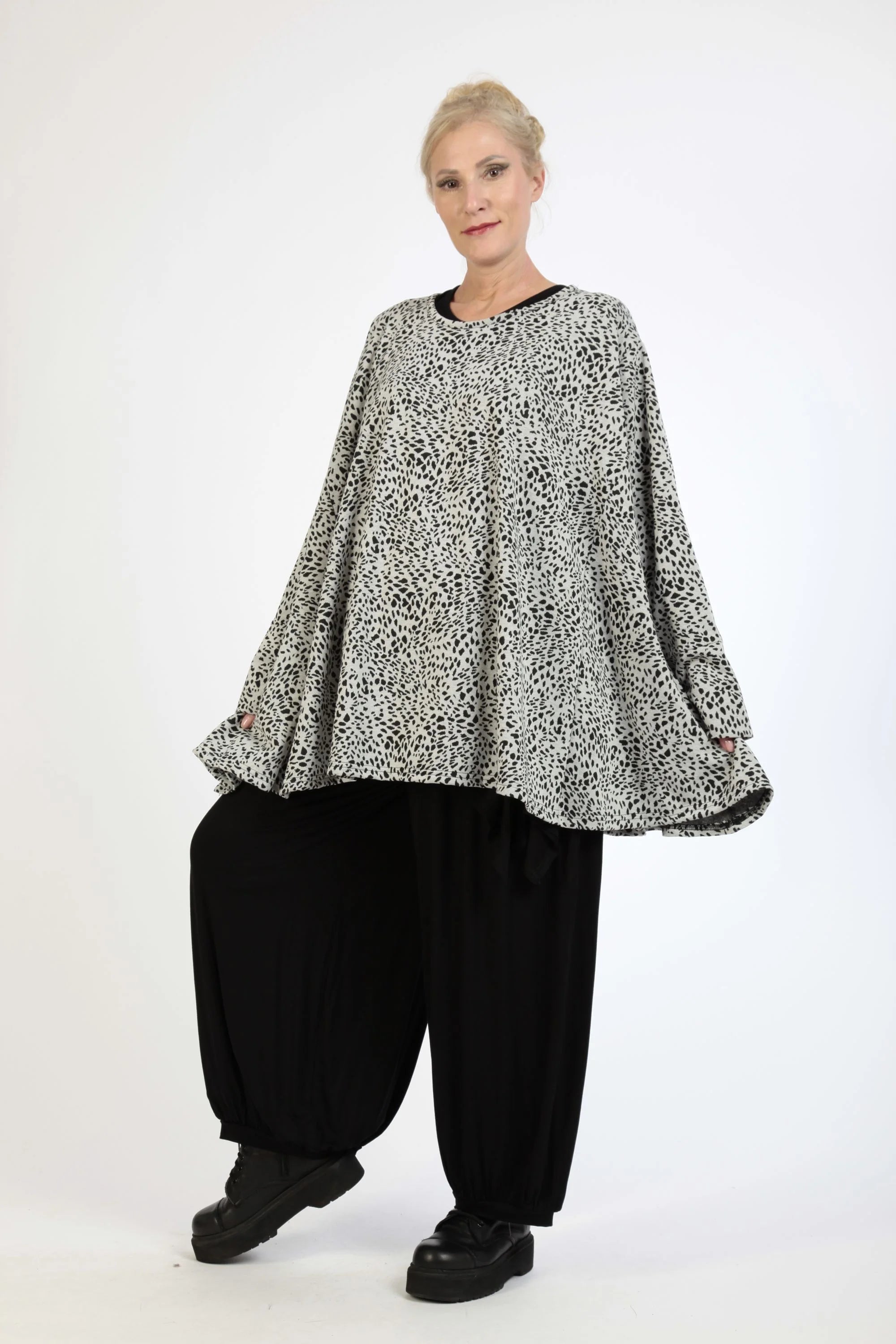 A-Form Shirt von AKH Fashion aus Materialmix, ausgefallene, zeitlose Lagenlook Mode