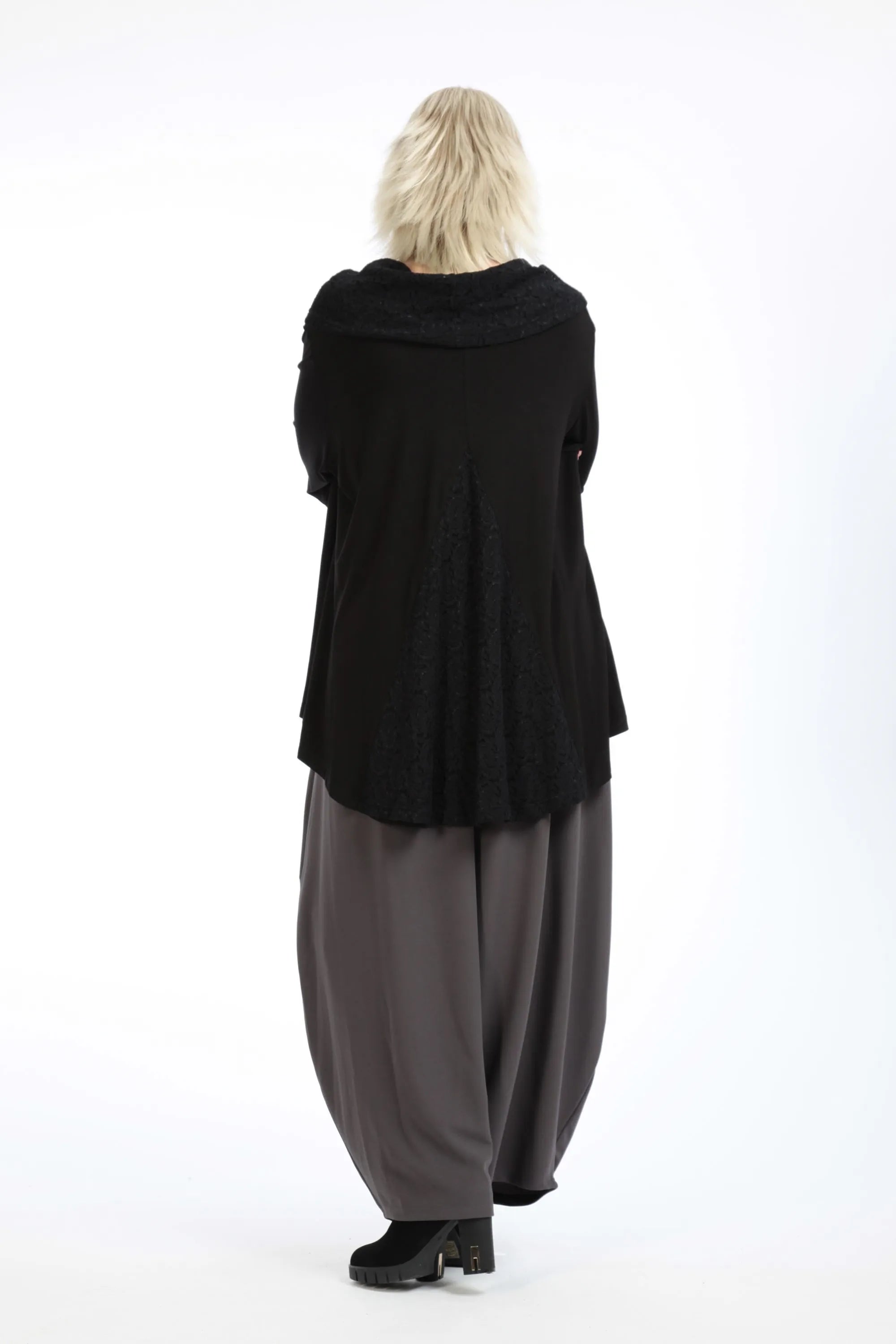  A-Form Shirt von AKH Fashion aus Viskose, 1195.01950, Schwarz, Schick, Modern, Bequem