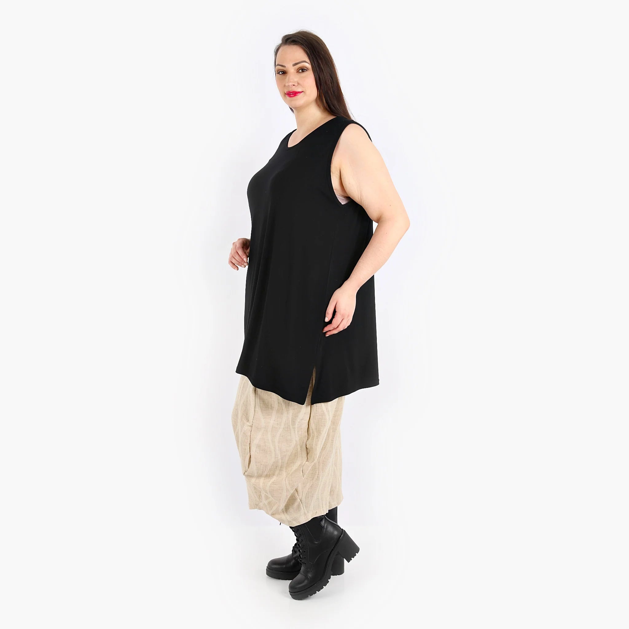  Ballonhose von AKH Fashion aus Leinen, 1311.08069, Beige, Schick, Modern, Bequem