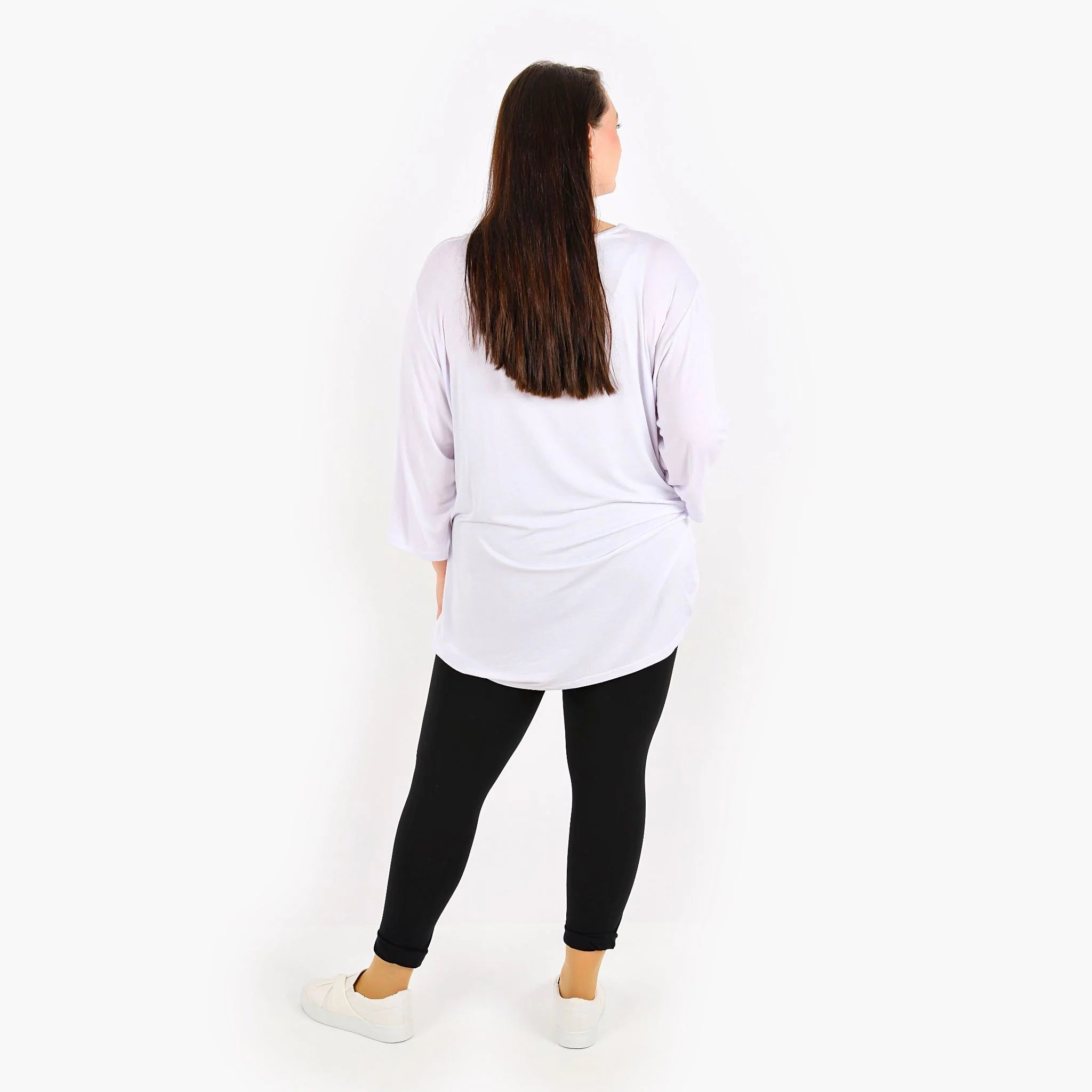  AKH Fashion Leggings in gerader Form, aus Viskose, 1233.0P100, Schwarz, Ausgefallen