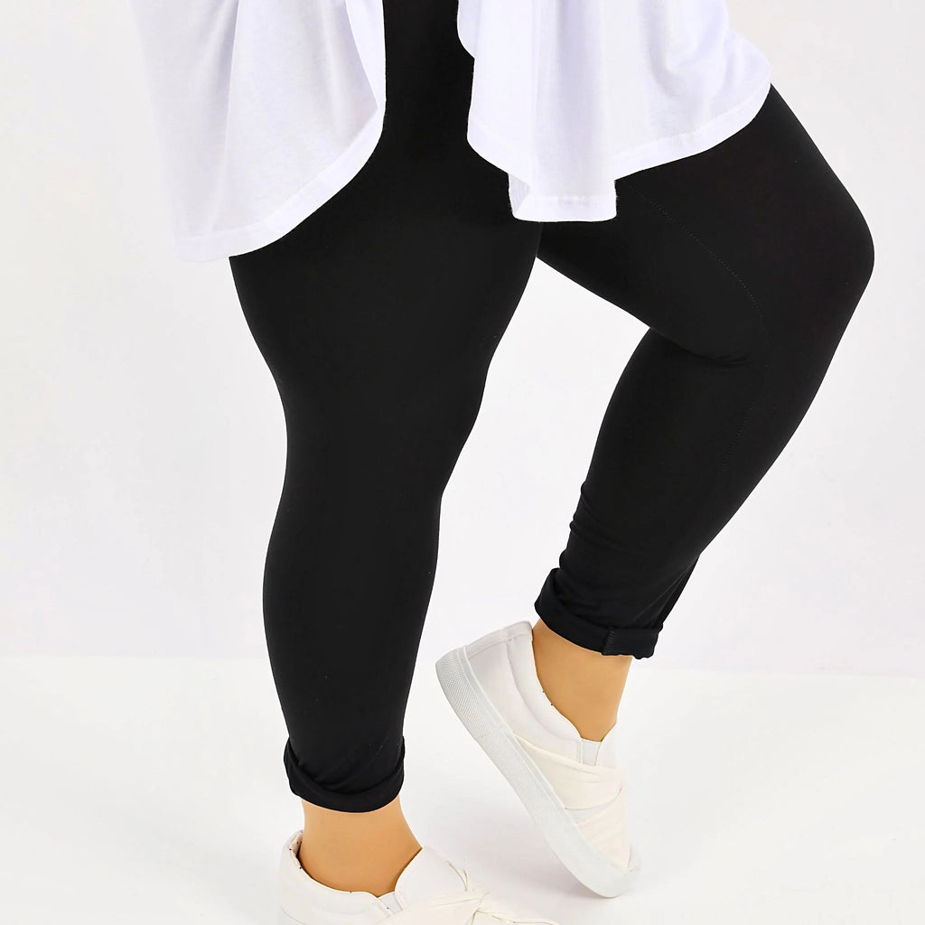  AKH Fashion Leggings in gerader Form, aus Viskose, 1233.0P100, Schwarz, Ausgefallen