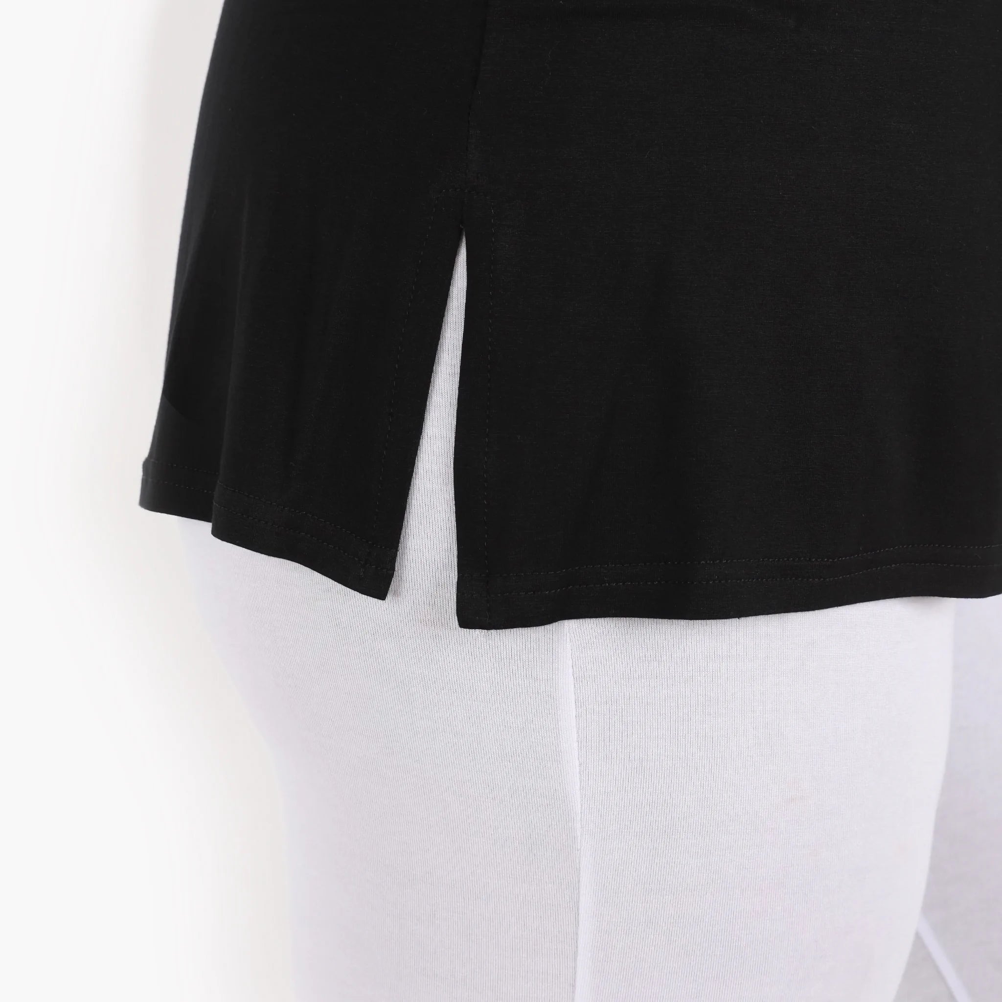  AKH Fashion Top in gerader Form, aus Viskose, 1312.00226, Schwarz, Schick, Modern, Bequem