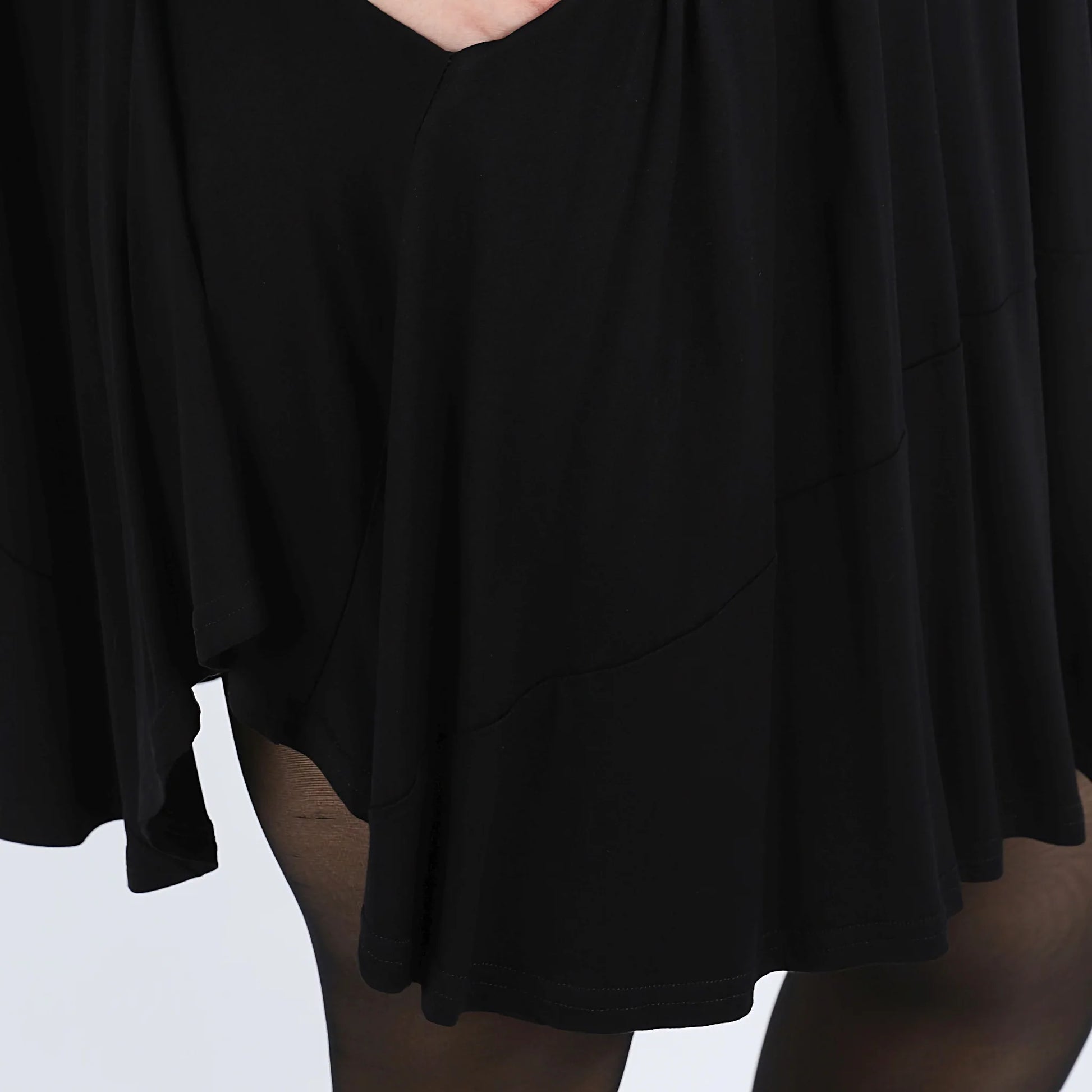  Bigshirt von AKH Fashion aus Viskose in Glocken-Form, 1312.00592, Schwarz, Unifarben, Schick