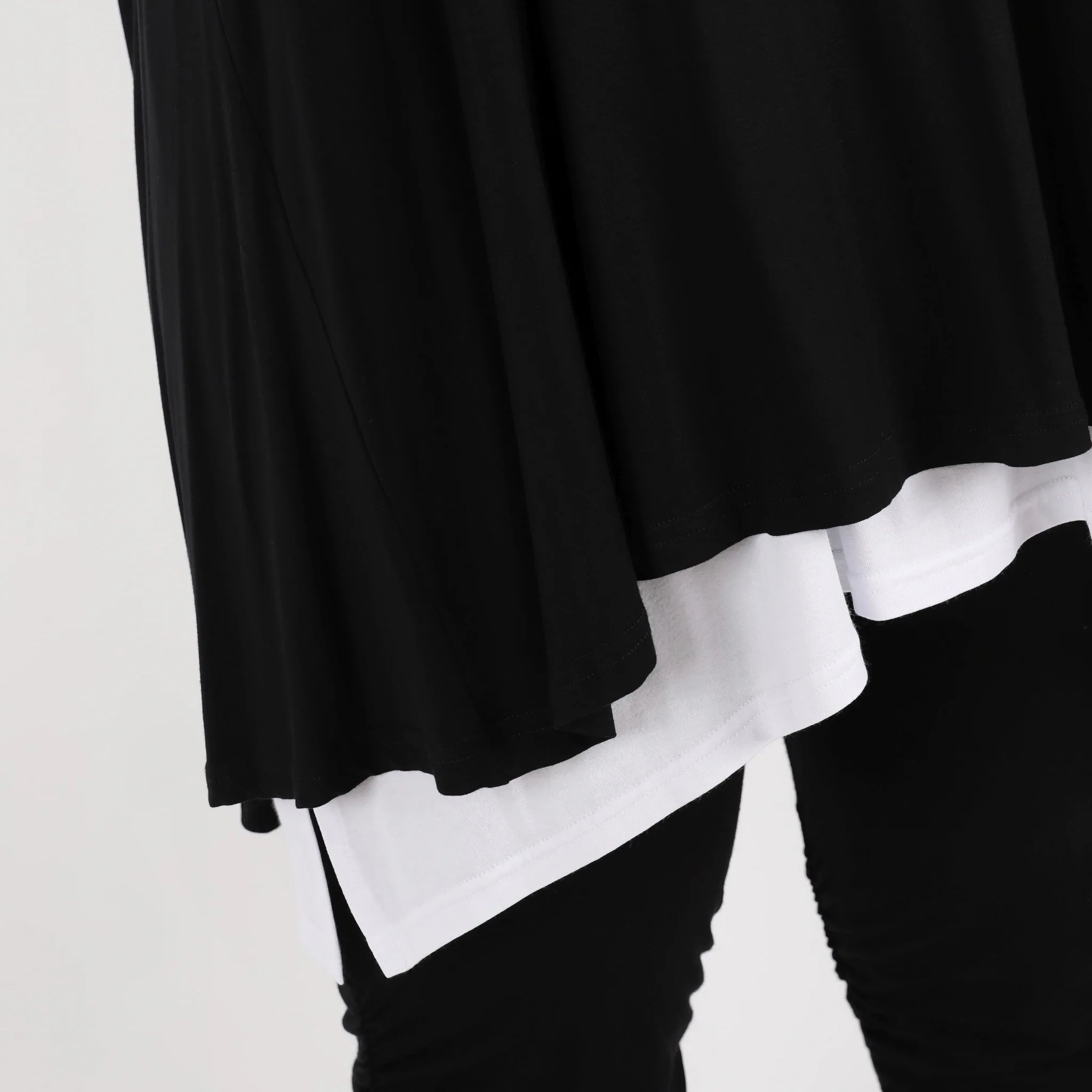  A-Form Shirt von AKH Fashion aus Viskose, 1312.00593, Schwarz, Schick, Modern, Bequem