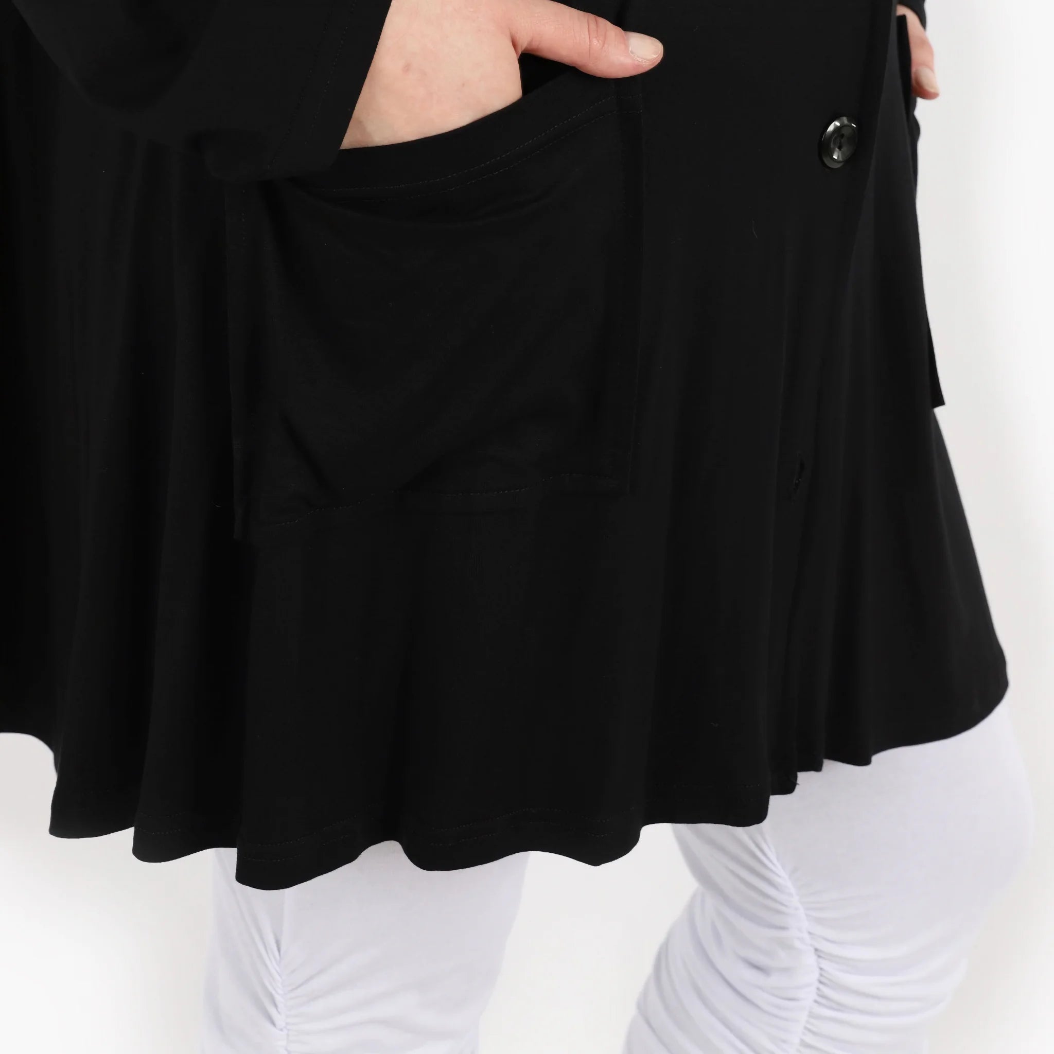 A-Form Jacke von AKH Fashion aus Viskose, ausgefallene, zeitlose Lagenlook Mode