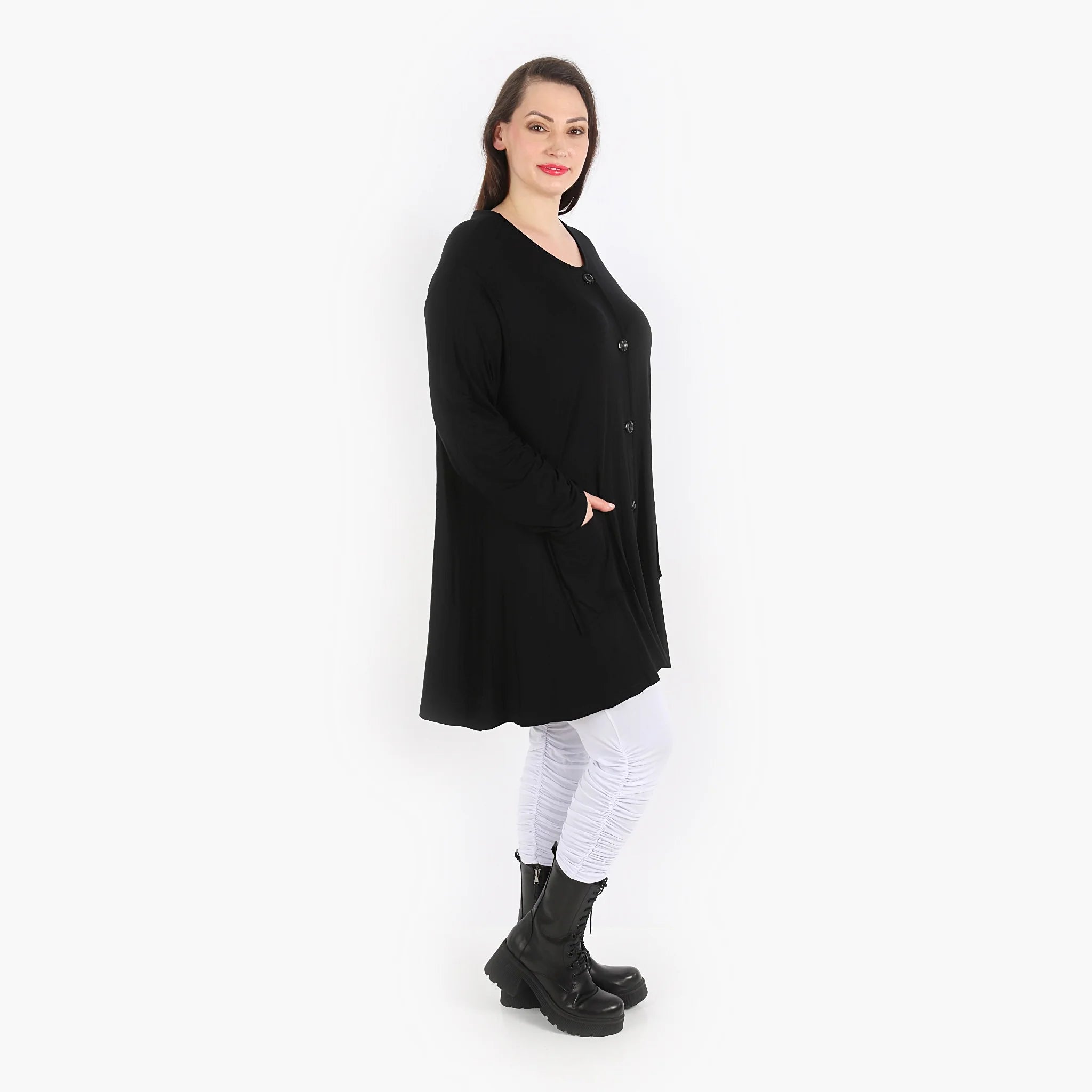 A-Form Jacke von AKH Fashion aus Viskose, ausgefallene, zeitlose Lagenlook Mode