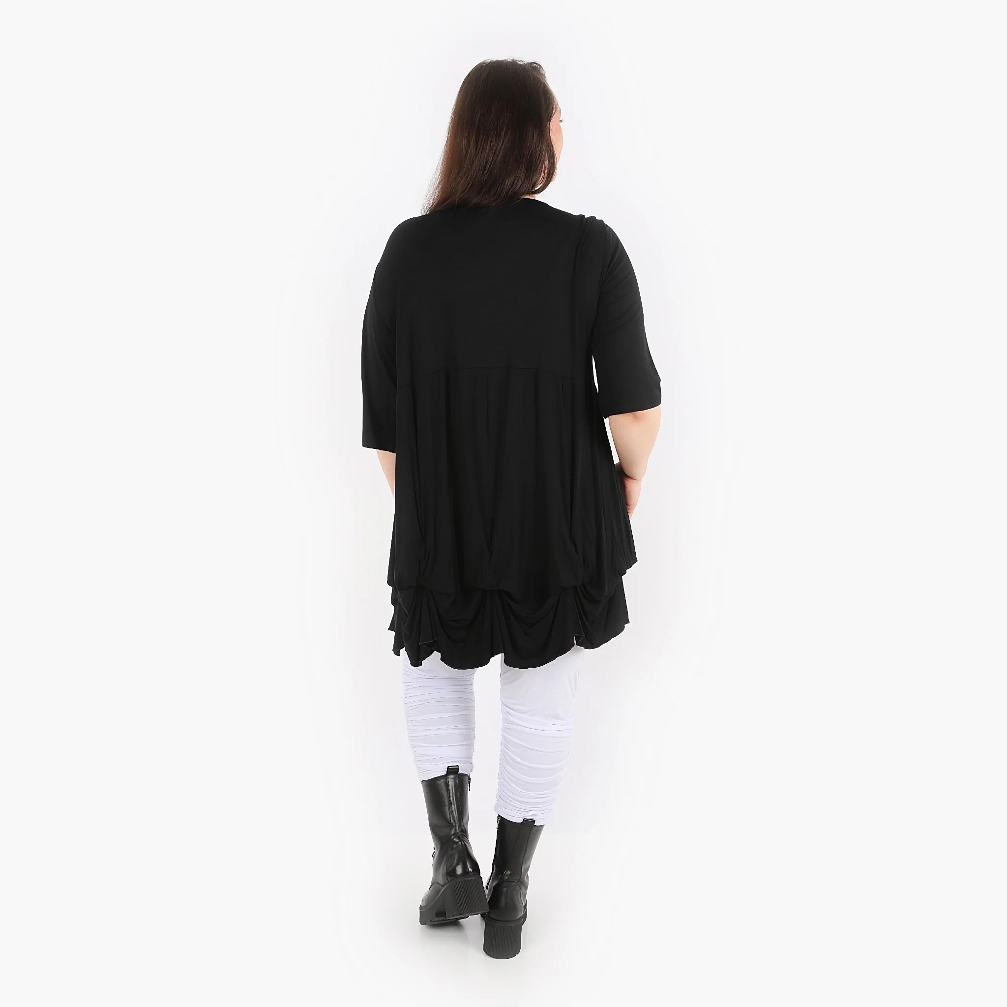  Ballonshirt von AKH Fashion aus Viskose, 1312.02066, Schwarz, Schick, Modern, Bequem