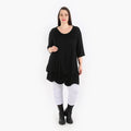  Ballonshirt von AKH Fashion aus Viskose, 1312.02066, Schwarz, Schick, Modern, Bequem