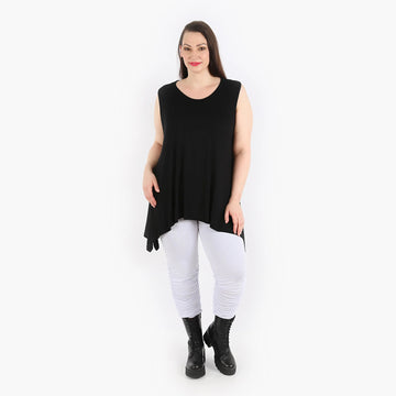  A-Form Top von AKH Fashion aus Viskose, 1312.03071, Schwarz, Unifarben, Schick, Modern