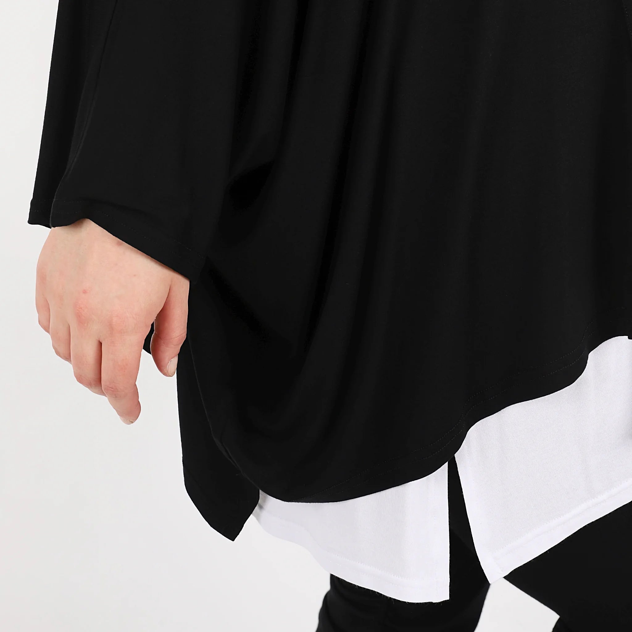  AKH Fashion Bigshirt in kastiger Form, aus Viskose, 1312.06680, Schwarz, Schick, Modern