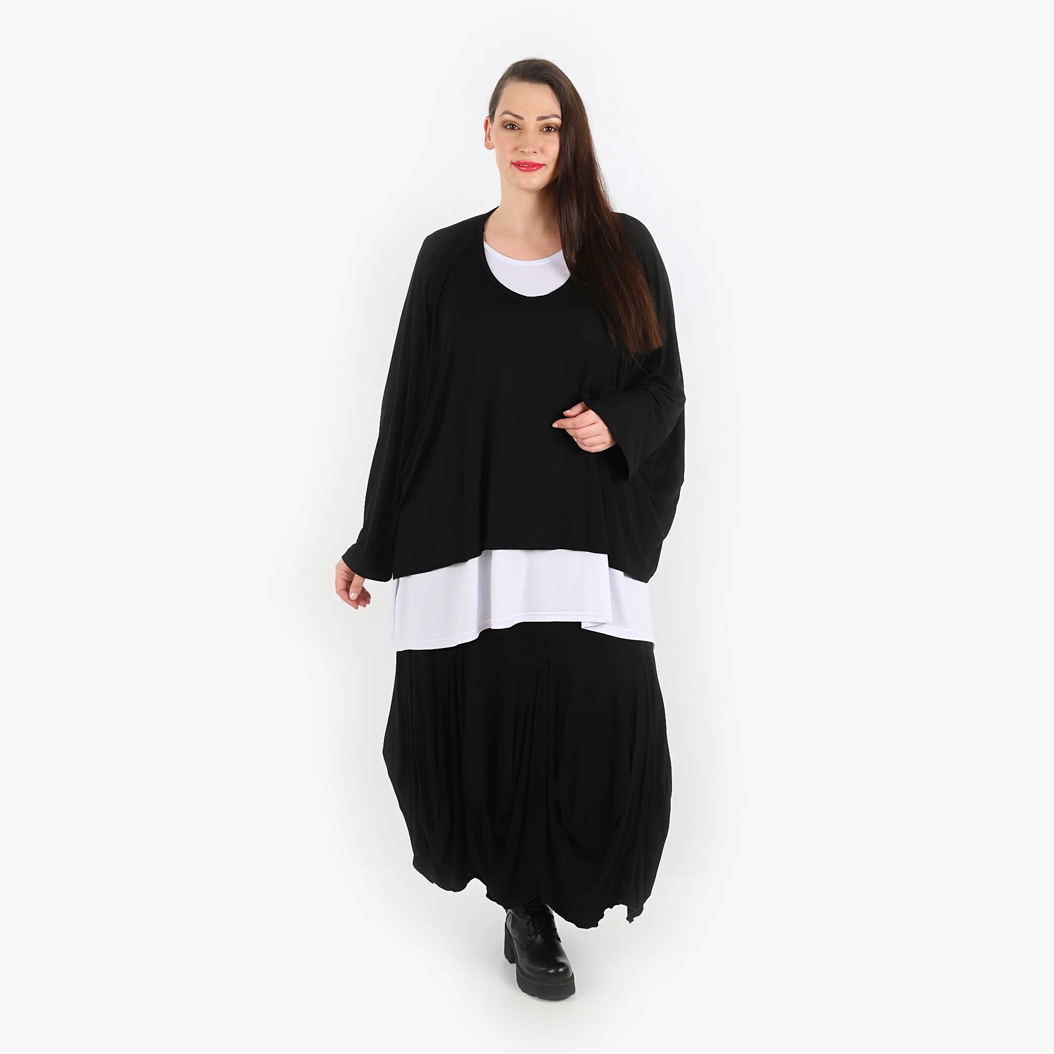  Ballonrock von AKH Fashion aus Viskose, 1312.08011, Schwarz, Schick, Modern, Bequem