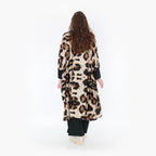  AKH Fashion Jacke in gerader Form, aus Viskose, 1369.06930, Beige-Schwarz-Braun, Leopard