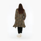  A-Form Bigshirt von AKH Fashion aus Viskose, 1370.02666, Schwarz-Braun-Grün, Animal, Schick