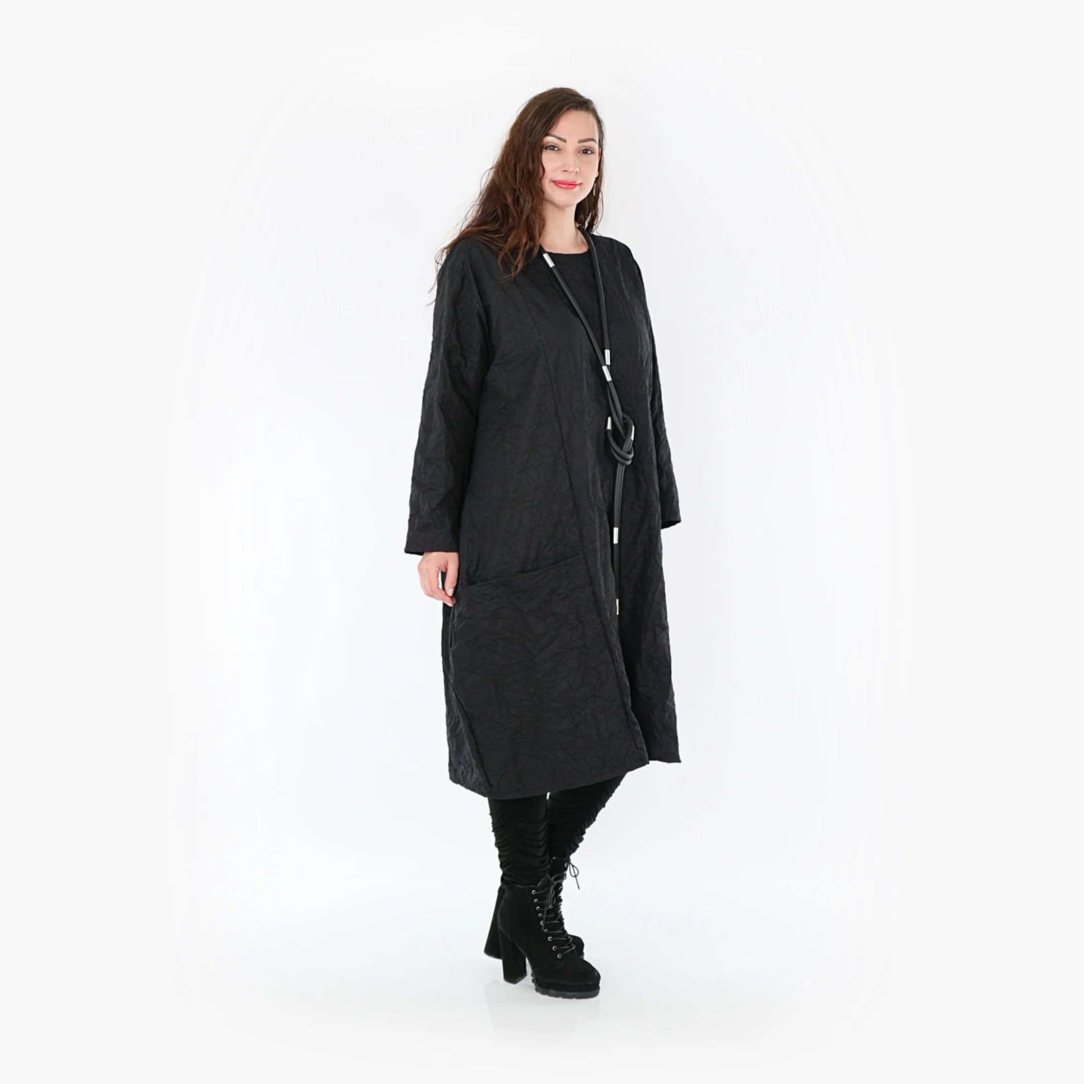 Kleid von AKH Fashion aus Viskose in gerader Form, ausgefallene Lagenlook Mode