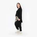  Haremshose von AKH Fashion aus Viskose, 1373.06992, Weiß-Schwarz-Cognac, Leopard, Schick