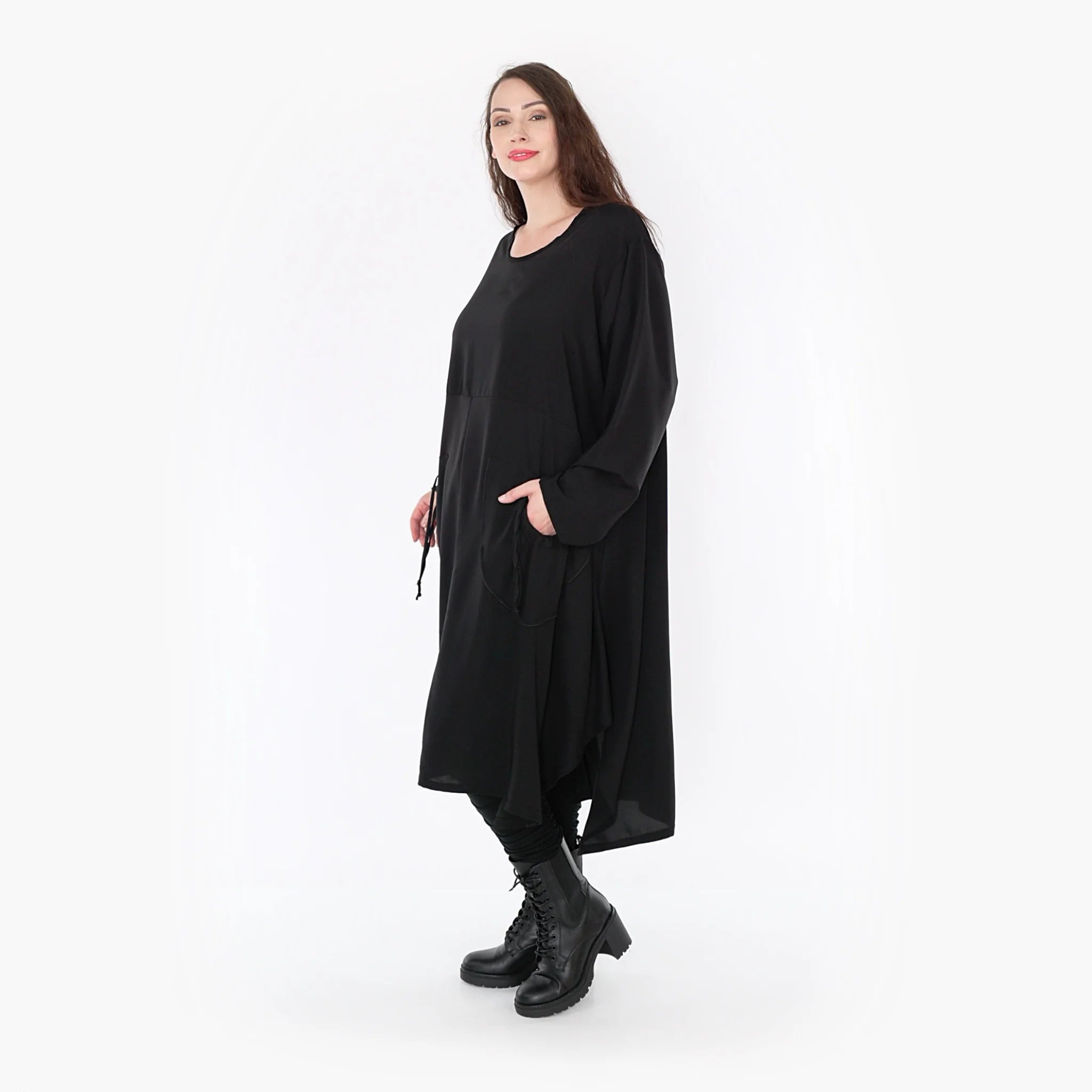 Ballonkleid von AKH Fashion aus Viskose, ausgefallene, zeitlose Lagenlook Mode