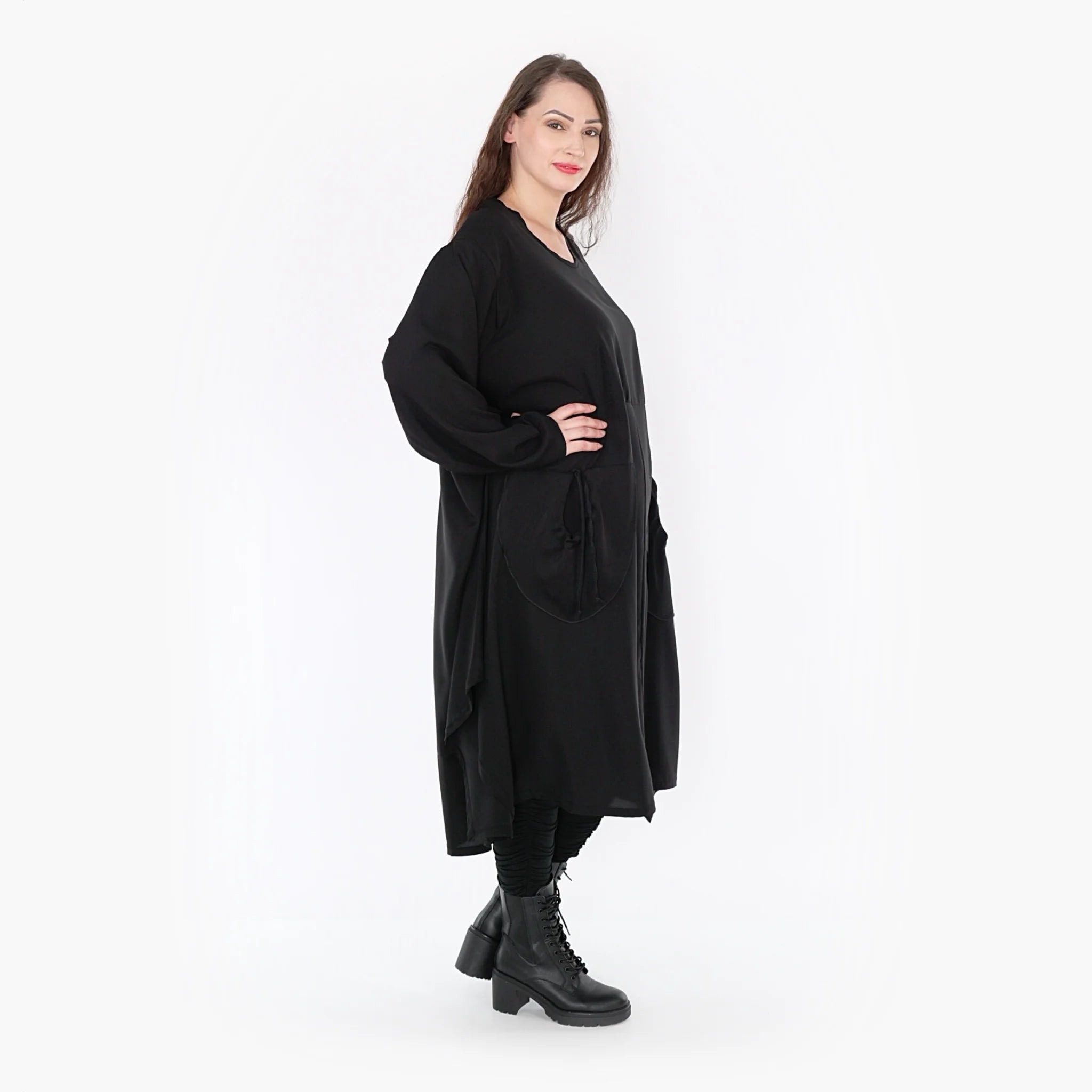 Ballonkleid von AKH Fashion aus Viskose, ausgefallene, zeitlose Lagenlook Mode
