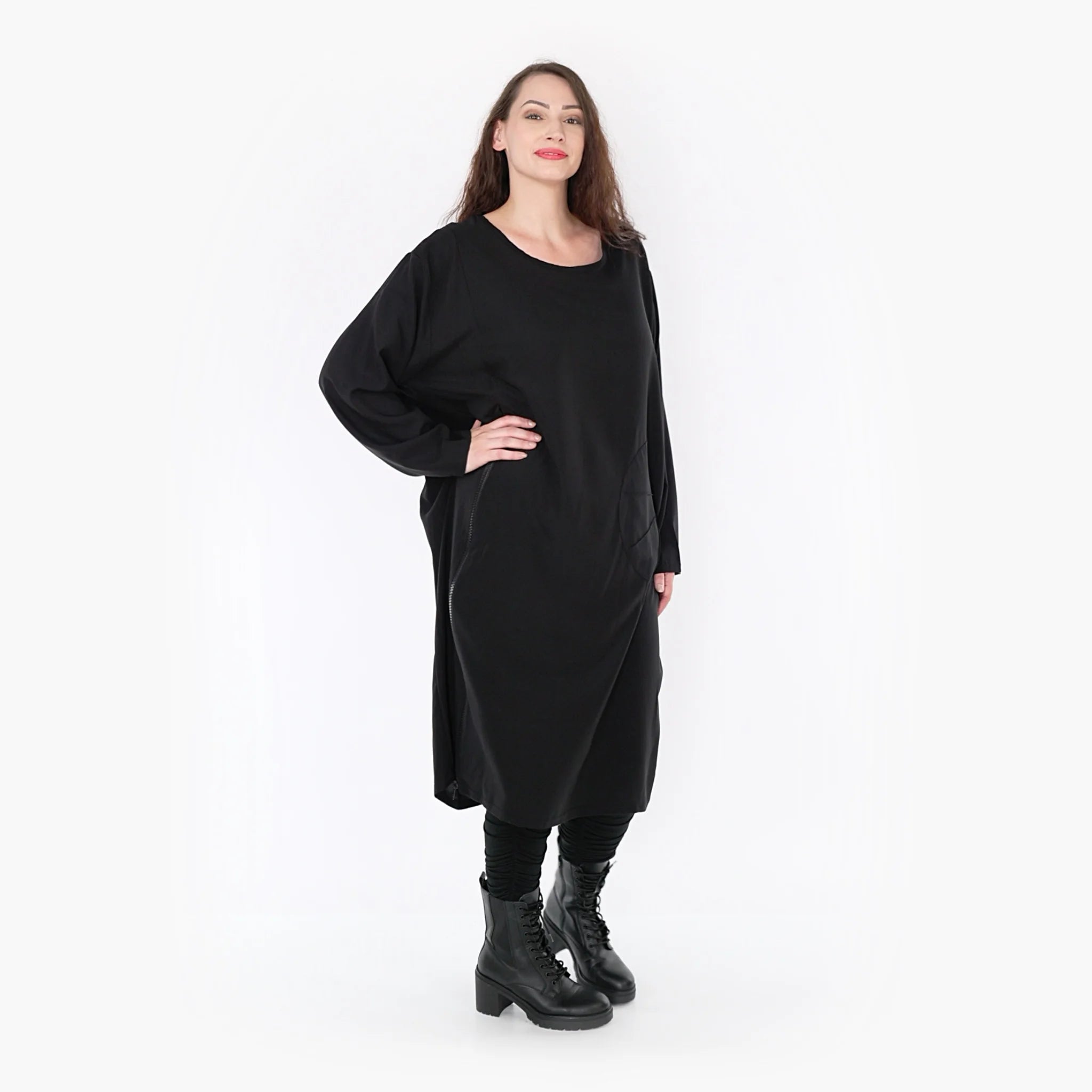  Ballonkleid von AKH Fashion aus Viskose, 1325.06942, Schwarz, Schick, Modern, Bequem