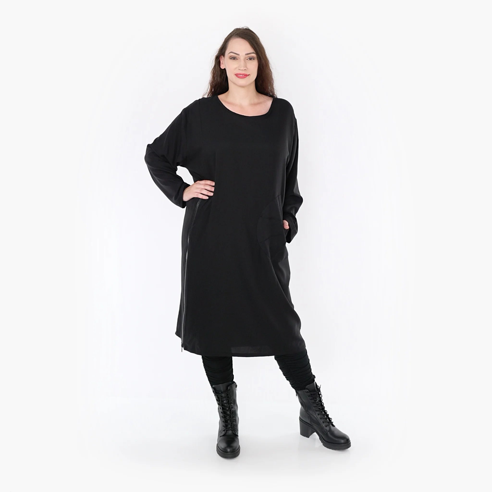  Ballonkleid von AKH Fashion aus Viskose, 1325.06942, Schwarz, Schick, Modern, Bequem