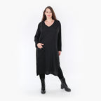  A-Form Kleid von AKH Fashion aus Viskose, 1325.06982, Schwarz, Schick, Modern, Bequem