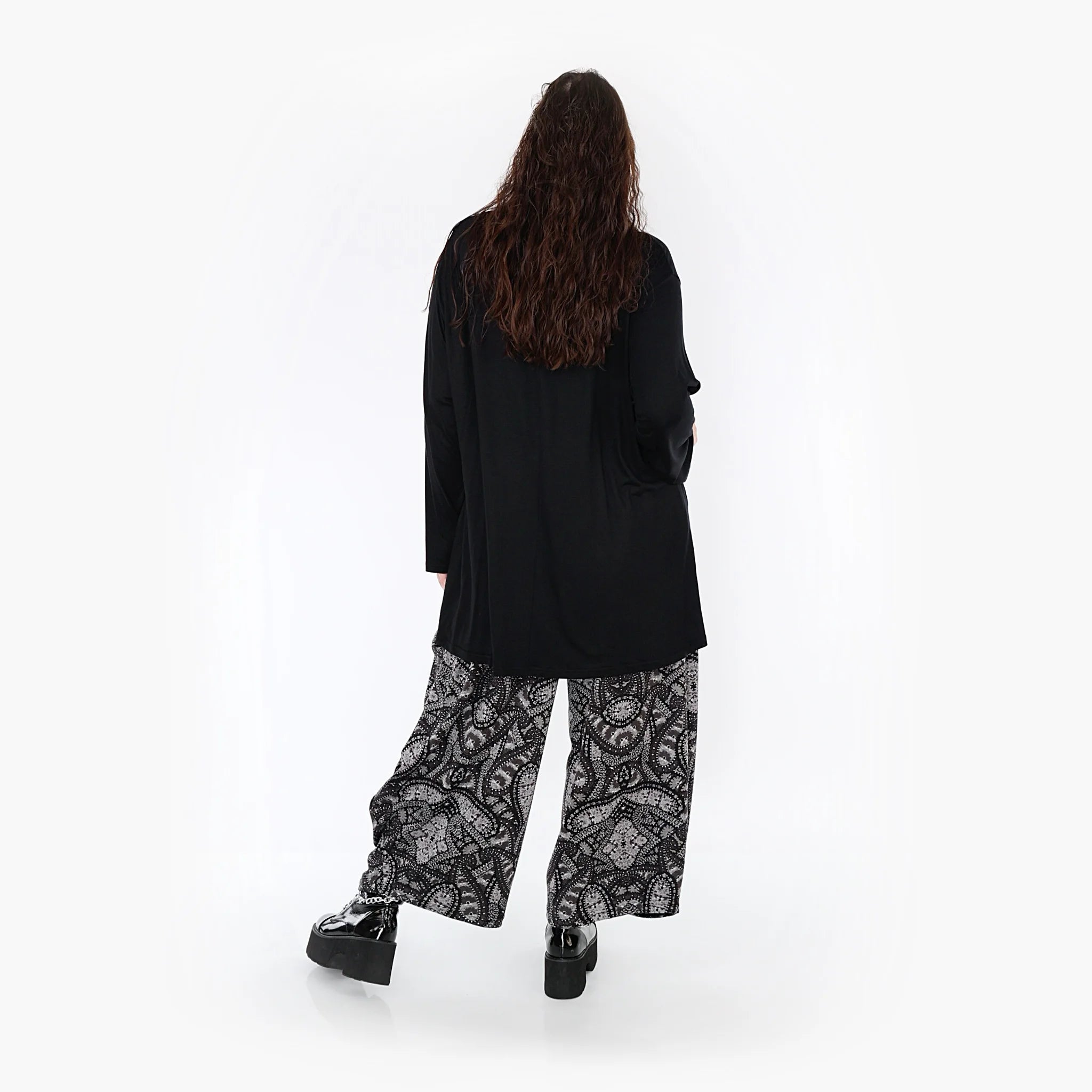  Ballonhose von AKH Fashion aus Materialmix, 1332.08069, Grau-Schwarz, Schick, Modern