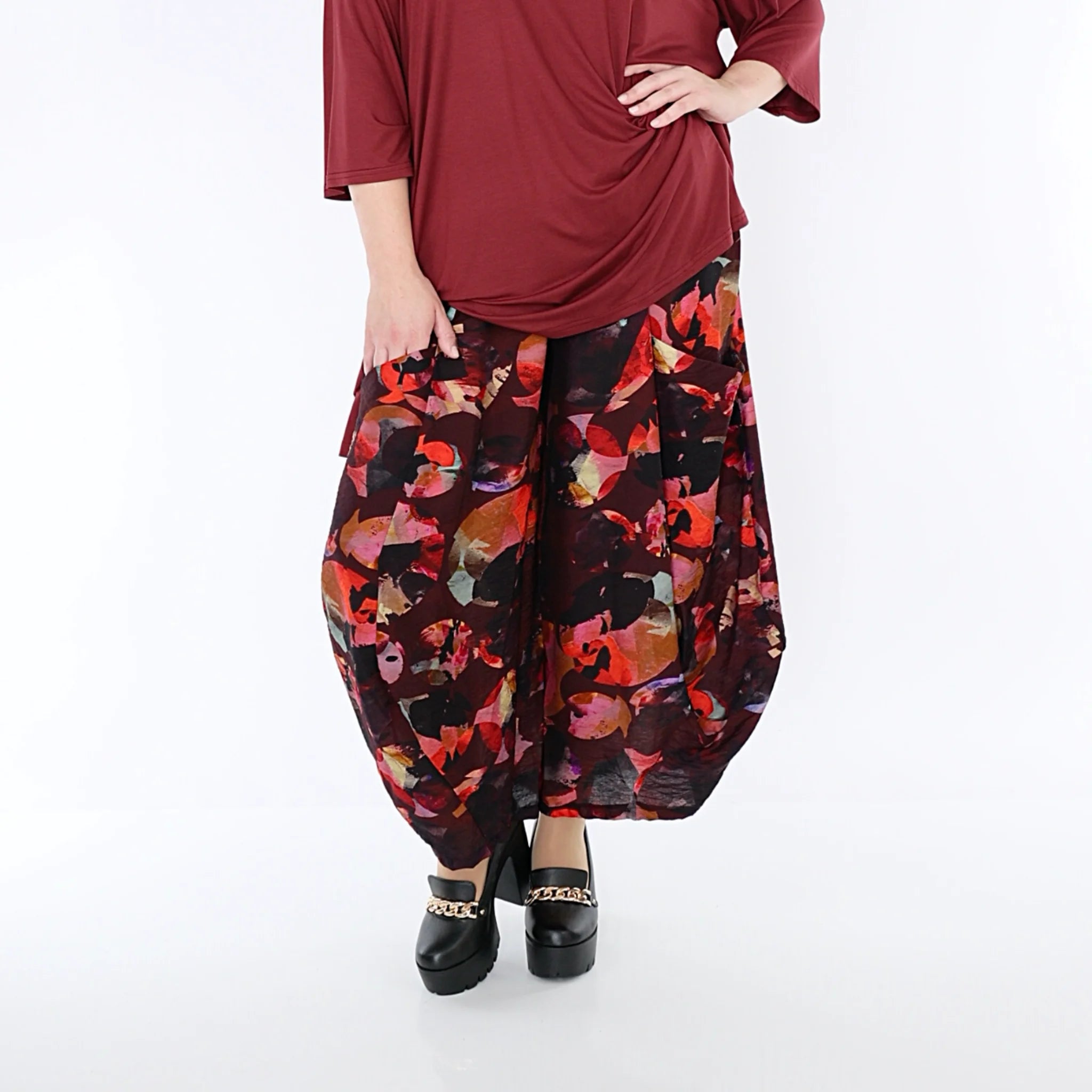 Ballonhose von AKH Fashion aus Viskose, ausgefallene, zeitlose Lagenlook Mode