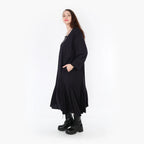  A-Form Kleid von AKH Fashion aus Viskose, 1340.06972, Schwarz, Schick, Modern, Bequem