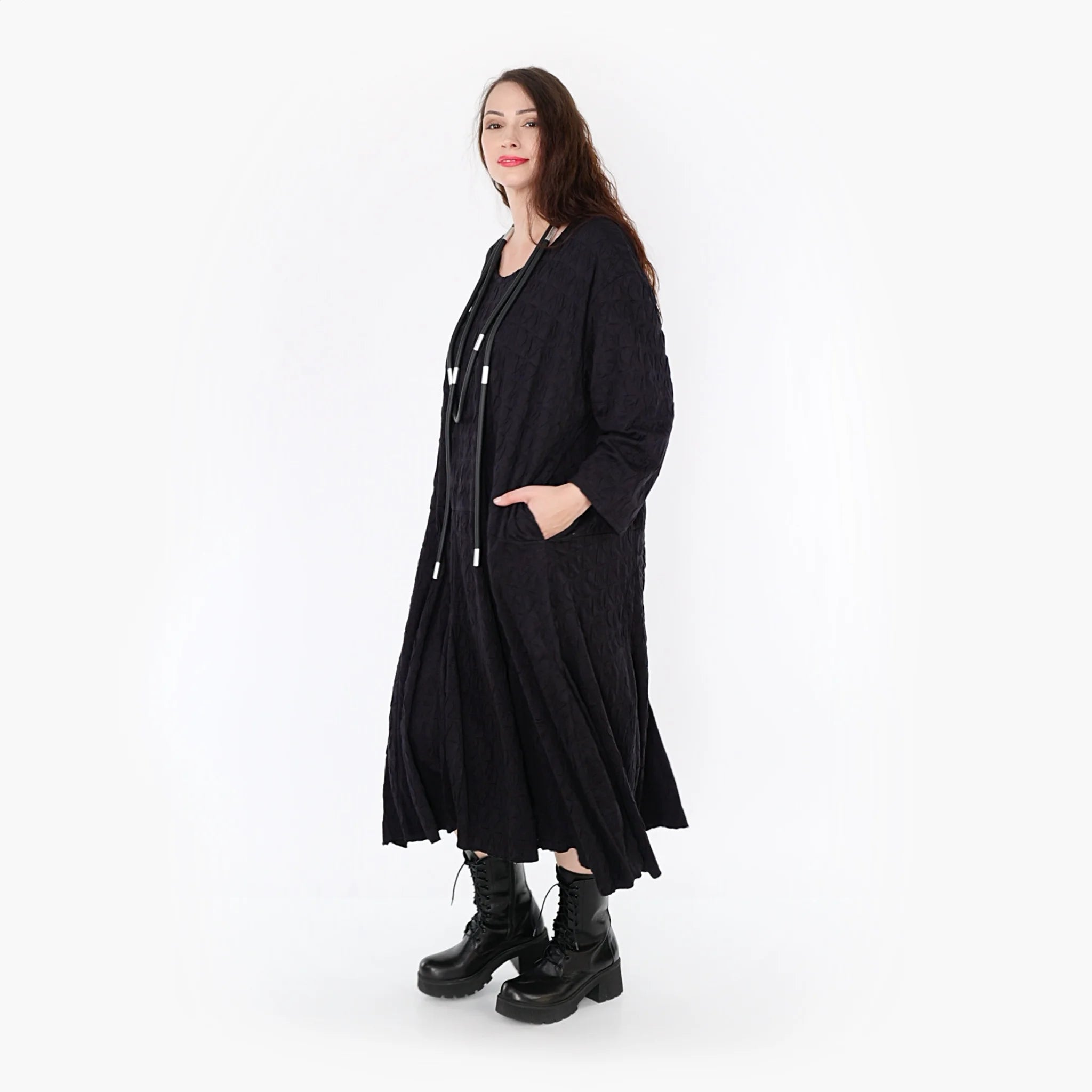  A-Form Kleid von AKH Fashion aus Viskose, 1341.06972, Schwarz, Schick, Modern, Bequem