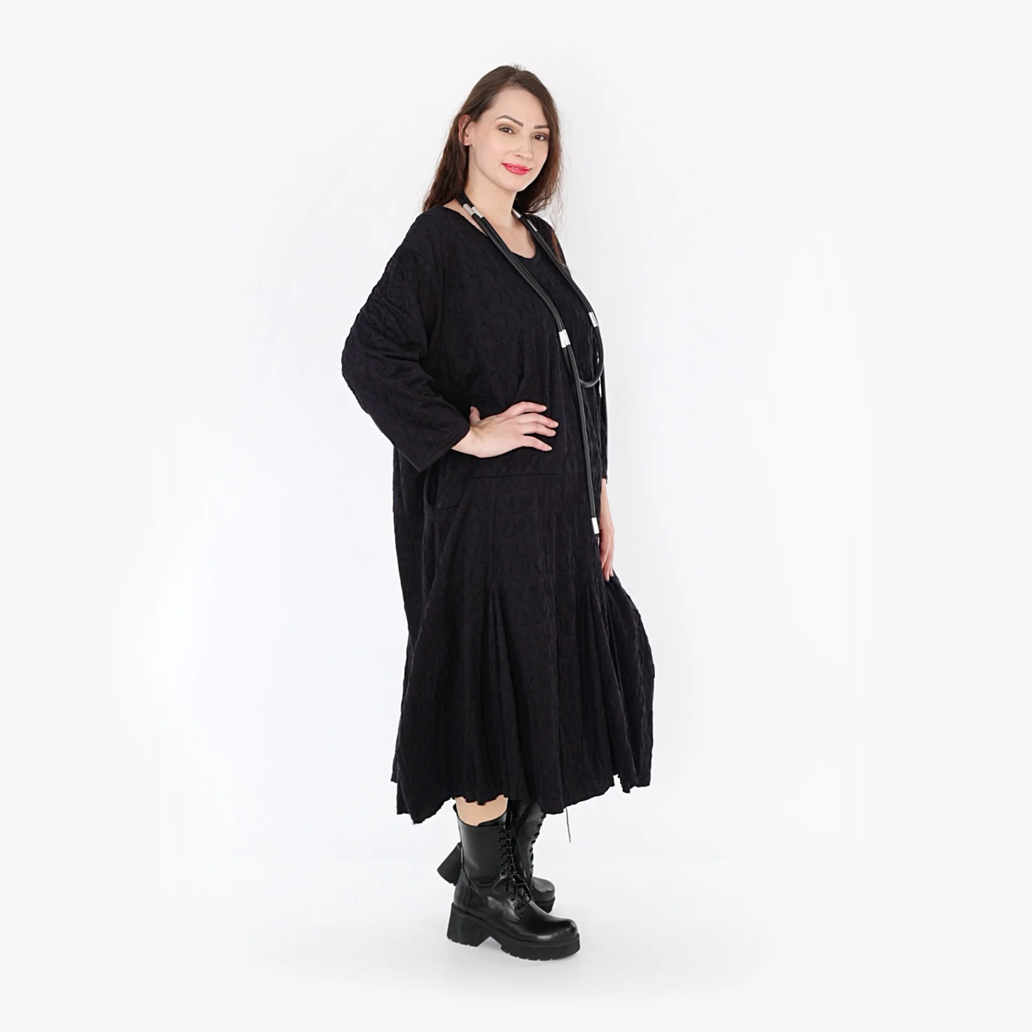  A-Form Kleid von AKH Fashion aus Viskose, 1341.06972, Schwarz, Schick, Modern, Bequem